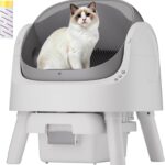 AutoCare Open-Top Self-Cleaning Litter Box-01 32" Stainless Steel Long-Handle Litter Scoop — Heavy-Duty, Non-Stick & No-Bend Cleaning