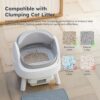 Open-Top Self-Cleaning Litter Box — Smart, Safe & Multi-Cat Ready