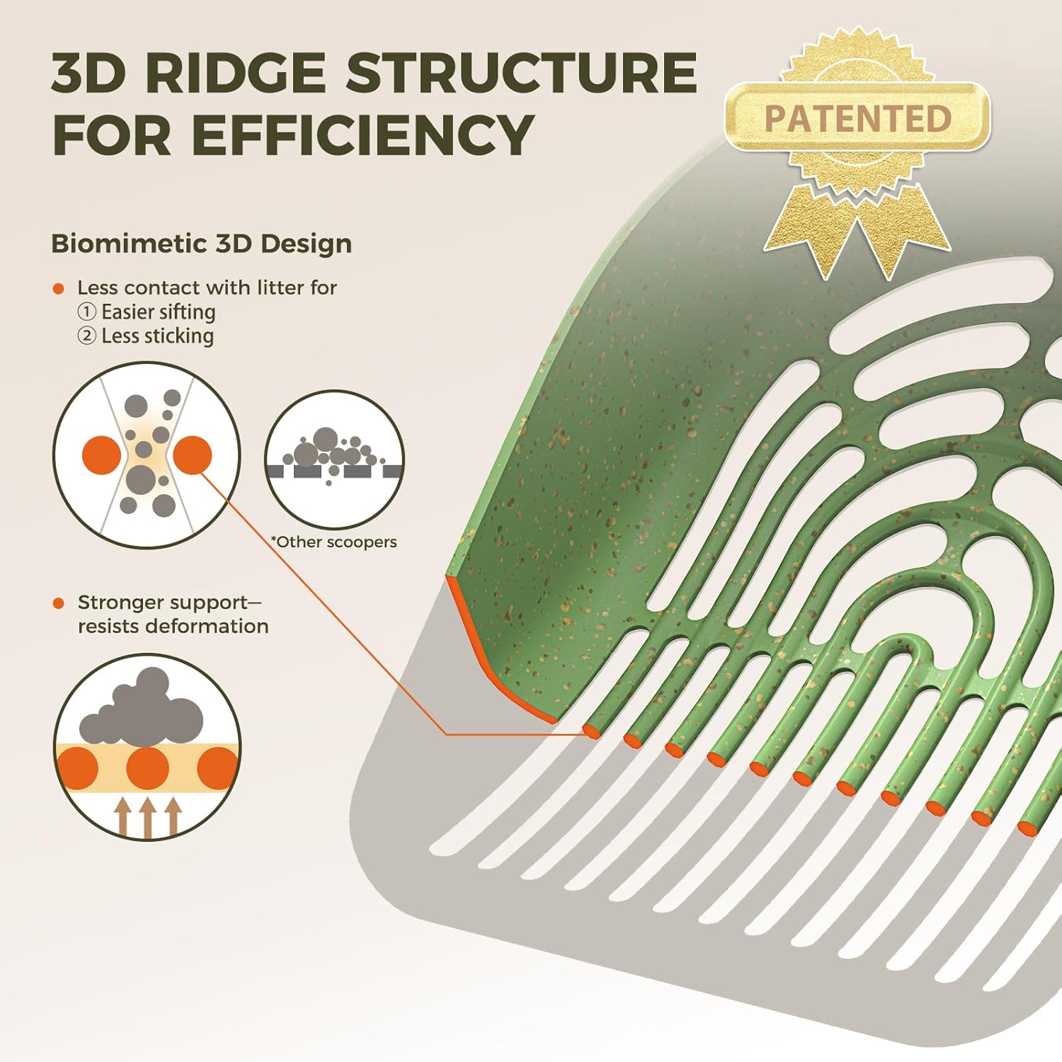 Cactus Style Cat Litter Scooper with Holder
