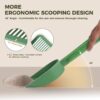 Cactus-Style Cat Litter Scoop Set — Eco-Friendly Dual Shovels, Holder & Trash Bag Storage