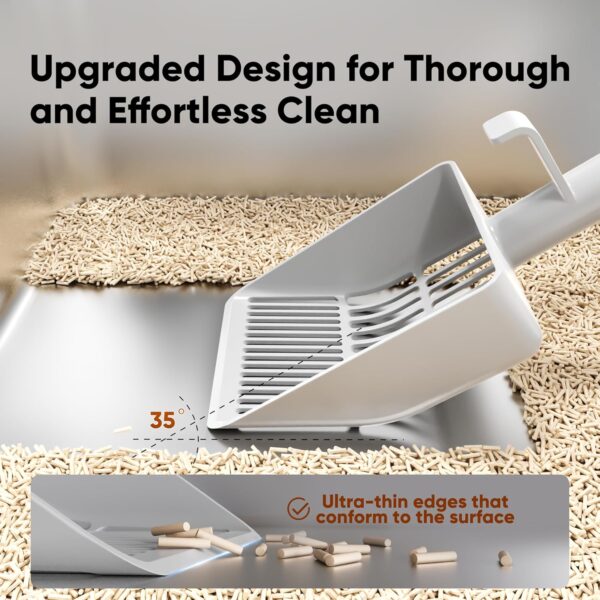 Large Dual-Hole Cat Litter Scoop — Heavy-Duty, Fast Sifting & Long-Handle Comfort
