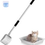 ExtendScoop 32 Stainless Steel Long-Handle Litter Scoop-01 32" Stainless Steel Long-Handle Litter Scoop — Heavy-Duty, Non-Stick & No-Bend Cleaning