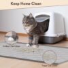 Large Waterproof Silicone Cat Litter Mat — 34" x 22" Anti-Tracking Floor Pad