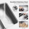 XL 304 Stainless Steel Enclosed Litter Box — Top Entry, 110° Flip Cover & High Sided Anti-Leak Design