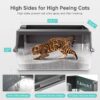 XL Enclosed Stainless Steel Litter Box — Odorless, Leak-Proof & Built for Big Cats