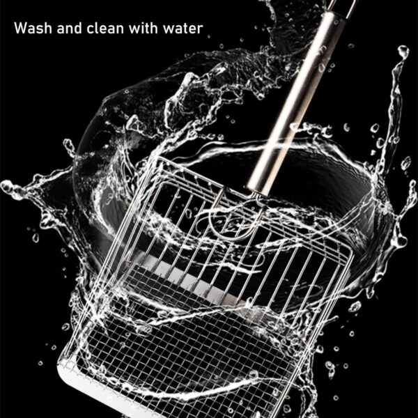 Stainless Steel Cat Litter Scoop — Deep Shovel, Dual-Size Sifting & Ergonomic Anti-Strain Handle