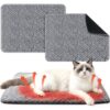 2-Pack Self-Warming Cat Mats with Removable Washable Cover