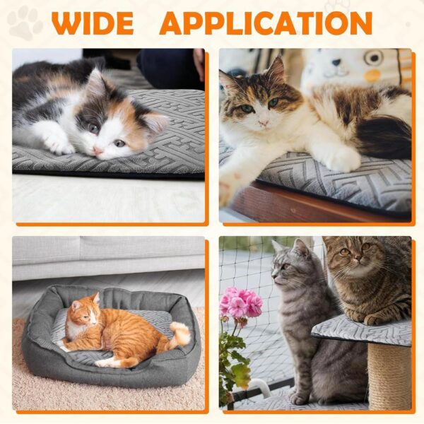 2-Pack Self-Warming Cat Mats with Removable Washable Cover