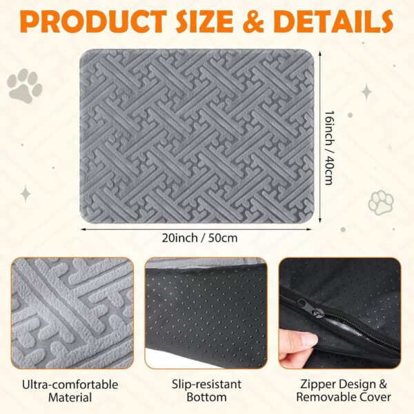 2-Pack Self-Warming Cat Mats with Removable Washable Cover