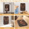 2-Pack Wall-Mountable Cat Scratch Pads – Artistic Cardboard Cat Scratcher Boards for Indoor Cats