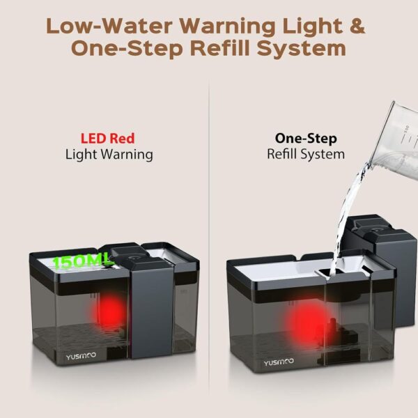 2.2L Arch-Spout Stainless Steel Pet Fountain — Quiet, Hygienic & Easy-Refill Design