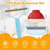 3-Piece Pet Hair Removal Tool Set – Reusable Lint Shaver, Silicone Scraper & Washable Roller for Furniture, Carpets & Clothing