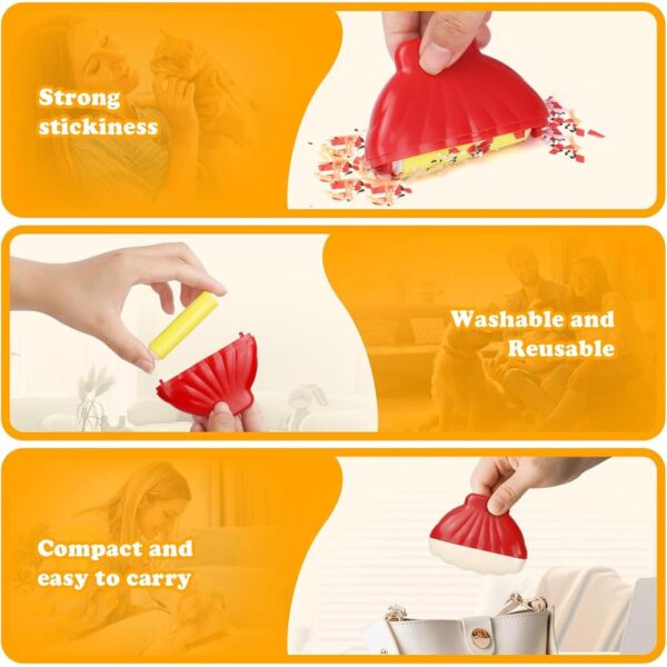 3-Piece Pet Hair Removal Tool Set – Reusable Lint Shaver, Silicone Scraper & Washable Roller for Furniture, Carpets & Clothing