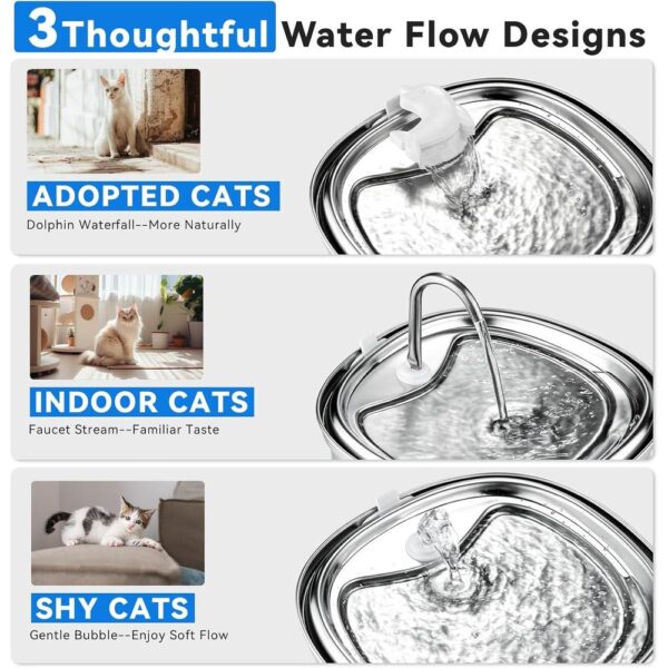 3.5L Stainless Steel Cat Water Fountain — Quiet Flow, Multi-Mode Hydration & Easy-Clean Design