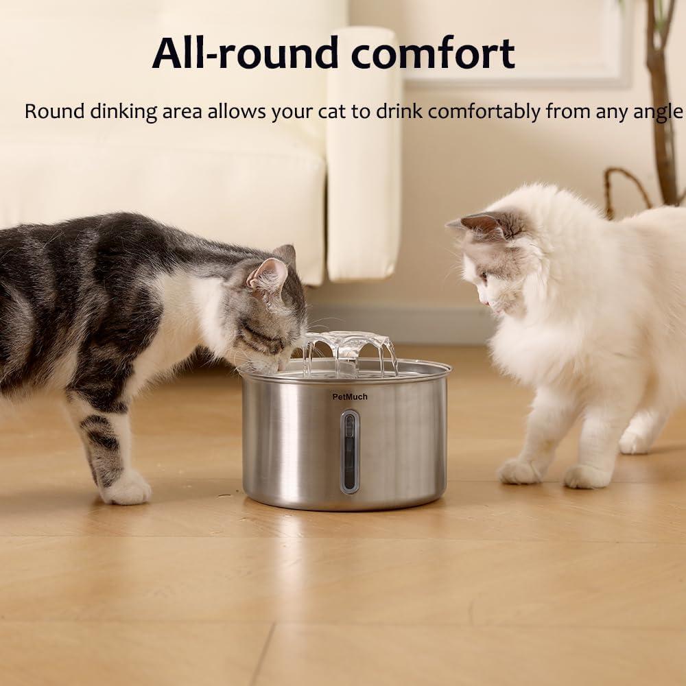 3L Stainless Steel Cat Water Fountain