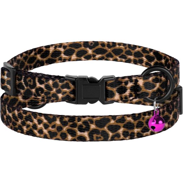 4-Pack Breakaway Cat Collars with Bells – Adjustable Soft Nylon Safety Collars