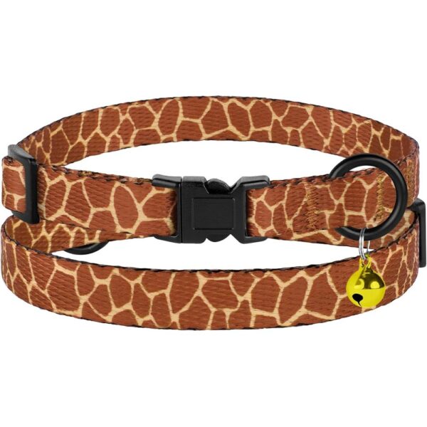 4-Pack Breakaway Cat Collars with Bells – Adjustable Soft Nylon Safety Collars