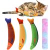 4-Pack Plush Cat Toys – Catnip-Infused Interactive Chew Set for Indoor Cats