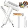 4-in-1 Cat Grooming Brush – Shedding, Dematting, Lint Removal & Anti-Static Spray Tool for Long & Short Hair Cats