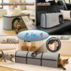 4-in-1 Cat Tunnel, House, Carrier & Scratcher – Modular Indoor/Outdoor Cat Furniture & Play System