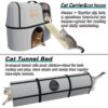 4-in-1 Cat Tunnel, House, Carrier & Scratcher – Modular Indoor/Outdoor Cat Furniture & Play System