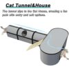 4-in-1 Cat Tunnel, House, Carrier & Scratcher – Modular Indoor/Outdoor Cat Furniture & Play System