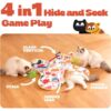 4-in-1 Rechargeable Interactive Cat Toy – Automatic Butterfly, Feather & Hide-and-Seek Play with Realistic Sounds
