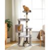 51" Multi-Level Cat Tree Tower – Plush Condo, Hammock & Scratching Posts for Large Cats and Kittens
