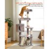 51" Multi-Level Cat Tree Tower – Plush Condo, Hammock & Scratching Posts for Large Cats and Kittens