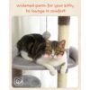 51" Multi-Level Cat Tree Tower – Plush Condo, Hammock & Scratching Posts for Large Cats and Kittens