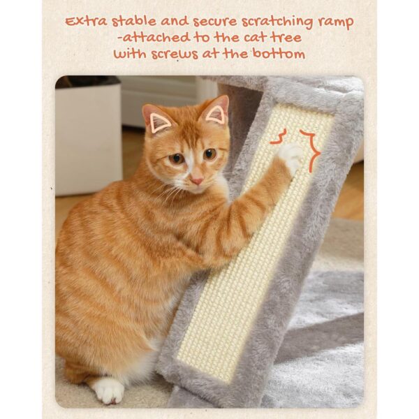 51" Multi-Level Cat Tree Tower – Plush Condo, Hammock & Scratching Posts for Large Cats and Kittens