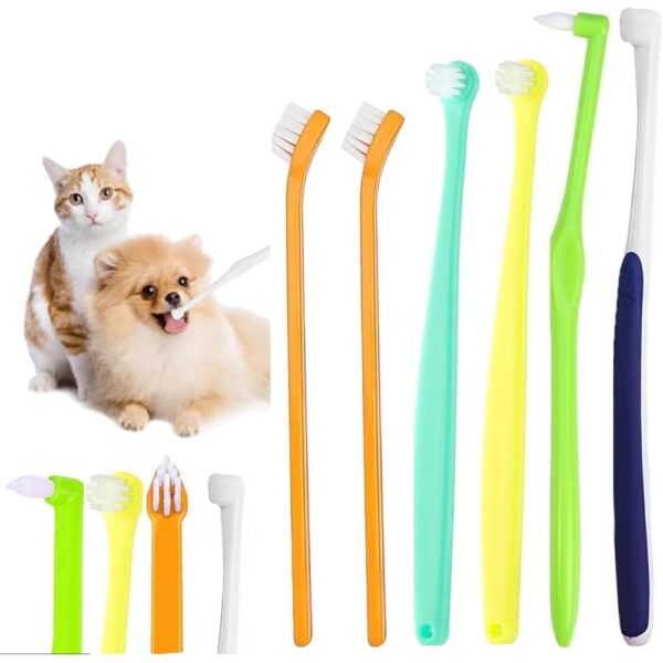 6-Piece Cat Toothbrush Set-01 6-Piece Cat Toothbrush Set – Micro Head & Ultra-Soft Bristles for Small Mouths, Kitten Dental Cleaning Kit for Gentle Gum Care & Precise Gap Cleaning