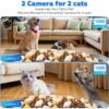 7L Dual-Camera Automatic Cat Feeder for Two Cats – 2K Night Vision, WiFi App Control & Stainless Steel Bowls