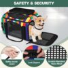 Airline-Approved Expandable Cat Carrier – 17×11×9.5" Soft-Sided Travel Bag with 5-Side Mesh Ventilation & Locking Zippers