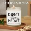 Black Cat Candle Gift for Cat Lovers – Soy Wax Lavender & Eucalyptus Scented Candle for Women & Men | Birthday, Christmas & Mother’s/Father’s Day Gift