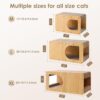 Cardboard Cat Scratcher House — Durable Multi-Side Lounge for Scratching, Climbing & Play