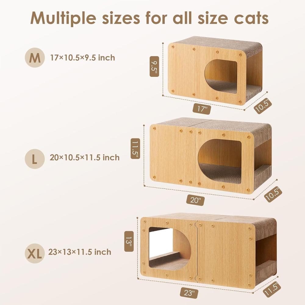 Cardboard Cat Scratcher House