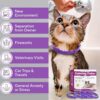 Cat Calming Collar – 4-Pack 60-Day Pheromone Collars for Stress & Anxiety Relief, Adjustable Breakaway 15″ Design