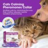 Cat Calming Collar – 4-Pack 60-Day Pheromone Collars for Stress & Anxiety Relief, Adjustable Breakaway 15″ Design