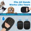 Cat Hair Removal Gloves (2-Pack) – Five-Finger Electrostatic Fur Remover for Clothing, Carpets, Sofas & Car Seats