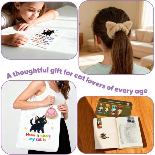 Cat Lover Gift Box for Women – 10-Piece Cat-Themed Birthday, Christmas & Mother’s Day Set with Cup, Socks, Candle & Tote Bag