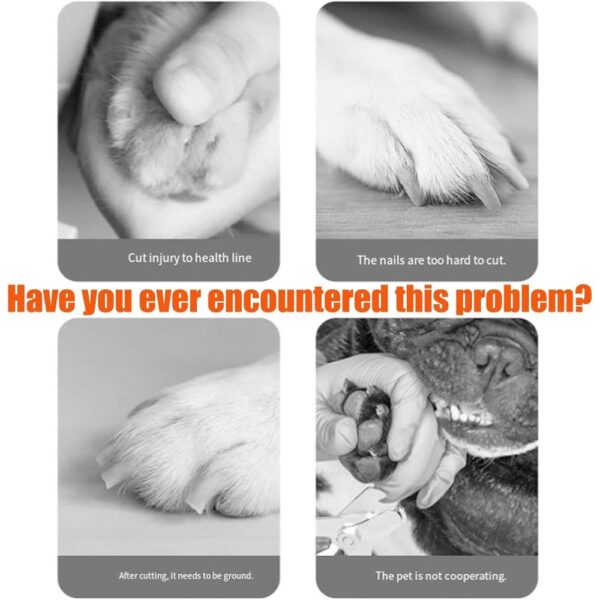 Cat Nail Trimmer – Ultra-Quiet 40dB Low-Vibration Grinder with 360° Dual-Speed Settings | Safe, Gentle & Powerful for All Cats