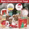 Christmas Catnip Toy Gift Set – 6-Piece Holiday Chew & Play Toys with Festive Gift Box