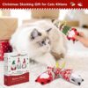 Christmas Catnip Toy Set – Interactive Holiday Chew & Kicker Toys for Indoor Cats (3-Pack)