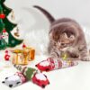 Christmas Catnip Toy Set – Interactive Holiday Chew & Kicker Toys for Indoor Cats (3-Pack)