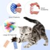 Colorful Cat Spring Toy Set – 84-Pack Spiral Bounce Coils for Indoor Cats in 12 Bright Colors