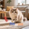 Colorful Cat Spring Toy Set – 84-Pack Spiral Bounce Coils for Indoor Cats in 12 Bright Colors