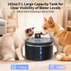 Cordless 3L Battery-Powered Cat Water Fountain — Motion Sensor, Ultra-Quiet & Stainless Steel Tray