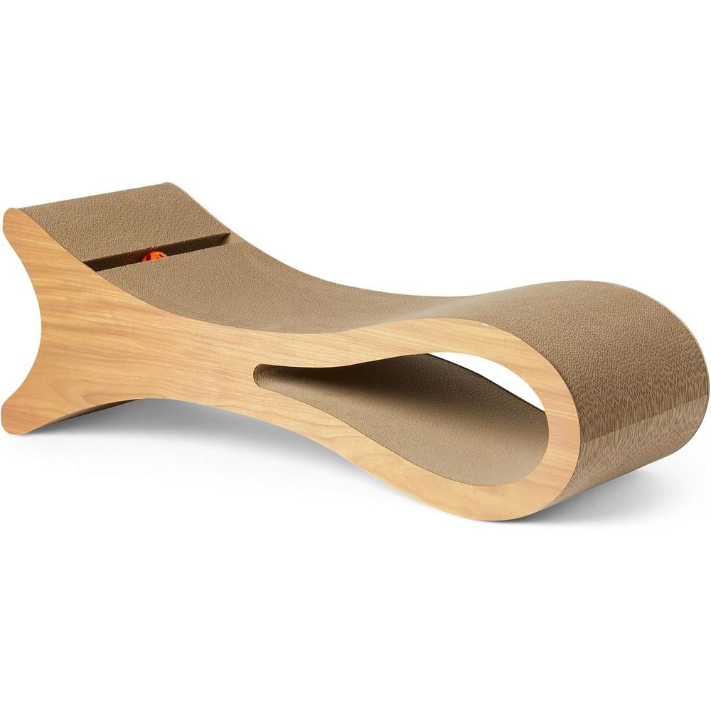 Curved Cardboard Cat Scratcher Lounge