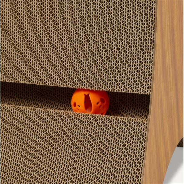 Curved Cardboard Cat Scratcher Lounge — FSC-Certified, Durable & Catnip-Enhanced